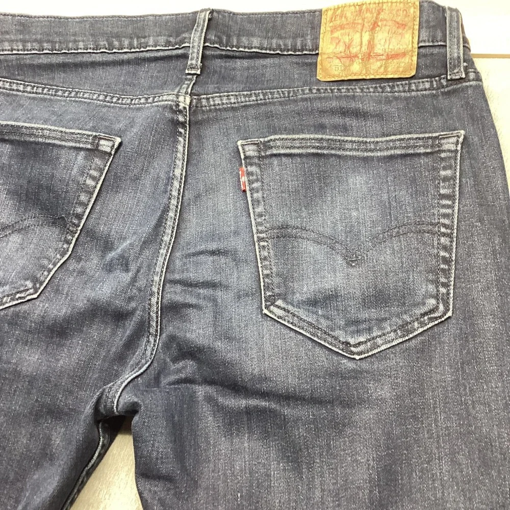 Levis 512 Slim Taper Jeans Mens W34 L32 Dark Wash Stretch Denim